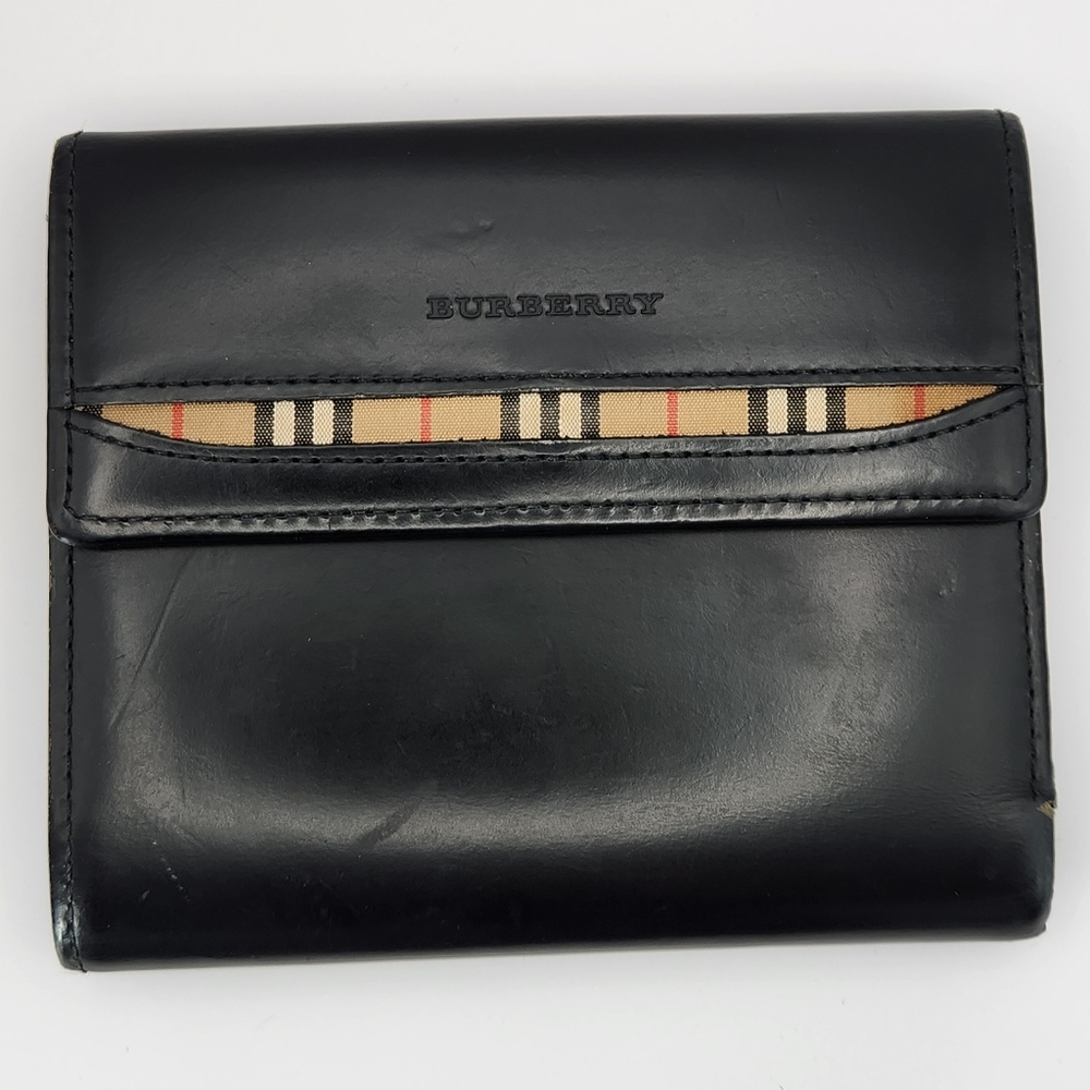 Burberry Black Leather Wallet